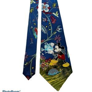 Unique & Colorful Mickey Mouse 100% Silk Neck Tie